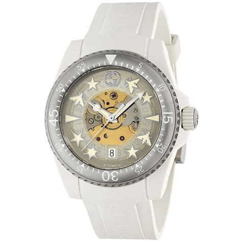 white gucci watch women'|gucci dive watch white.